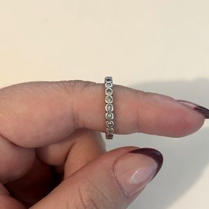 Authentic Pandora circle pave eternity stacking ring size 54 aka US size 7